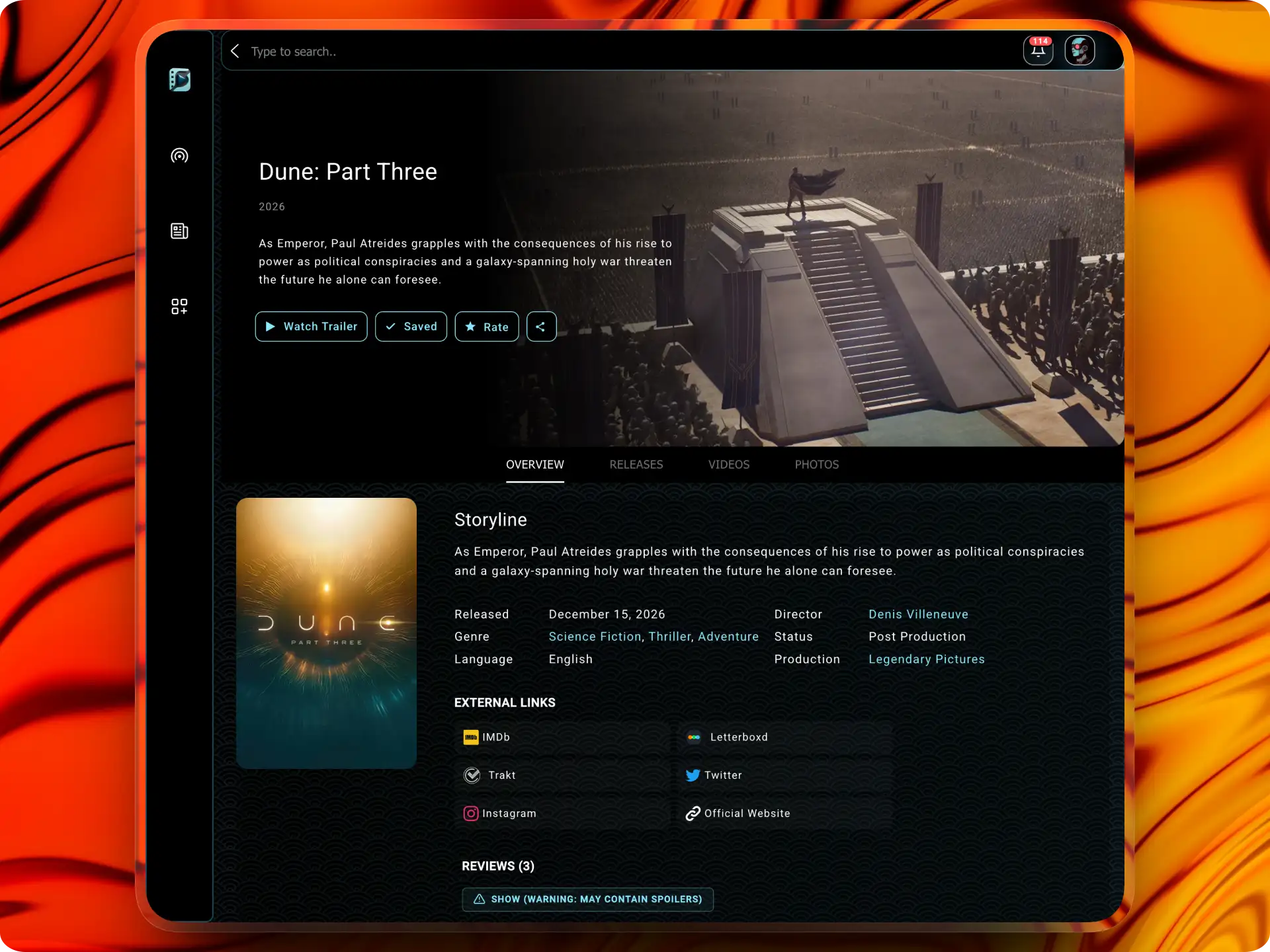 Cinemagoria Plataforma de Cine — Metadatos