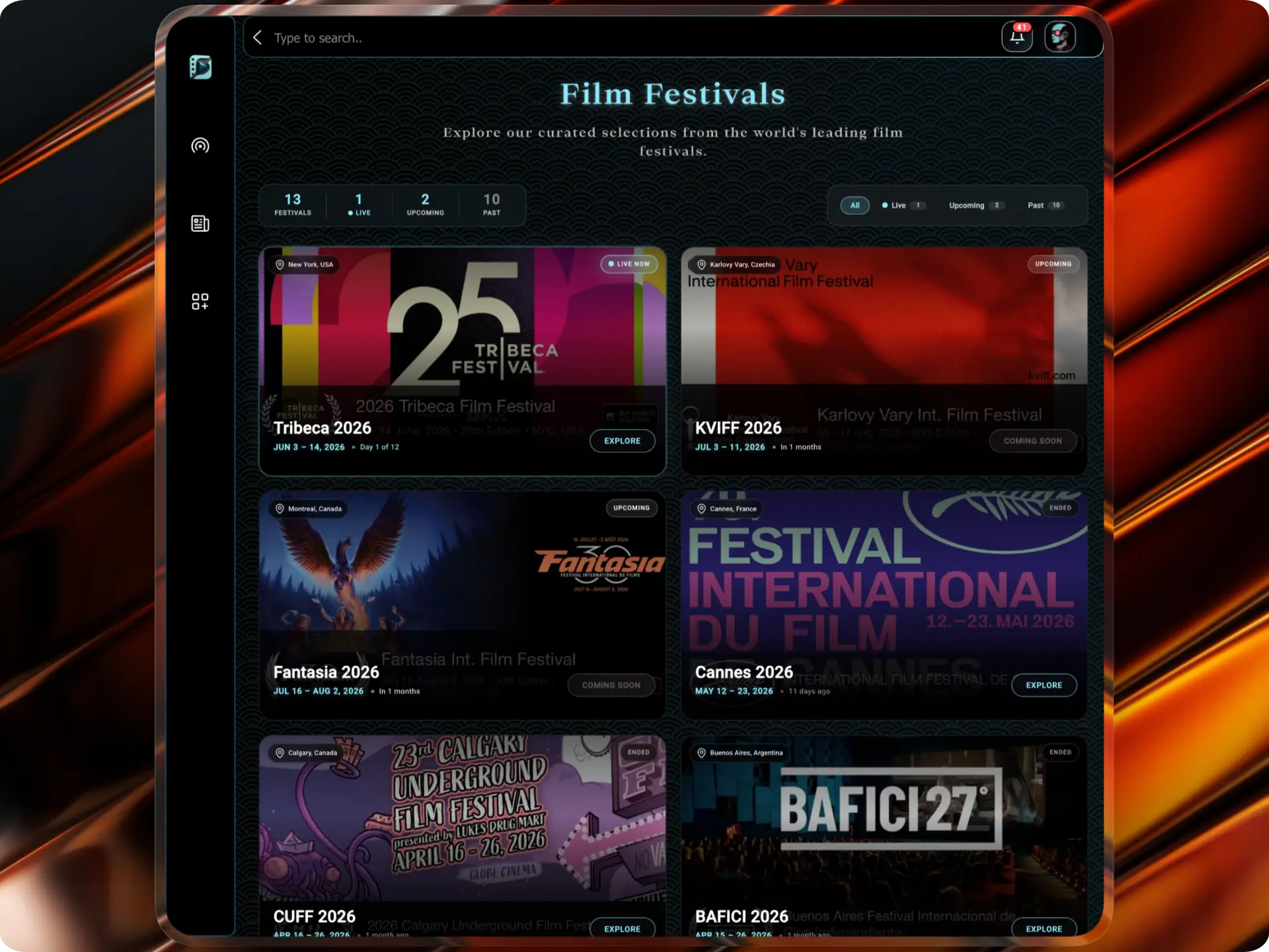 Cinemagoria Plataforma de Cine — Festivales