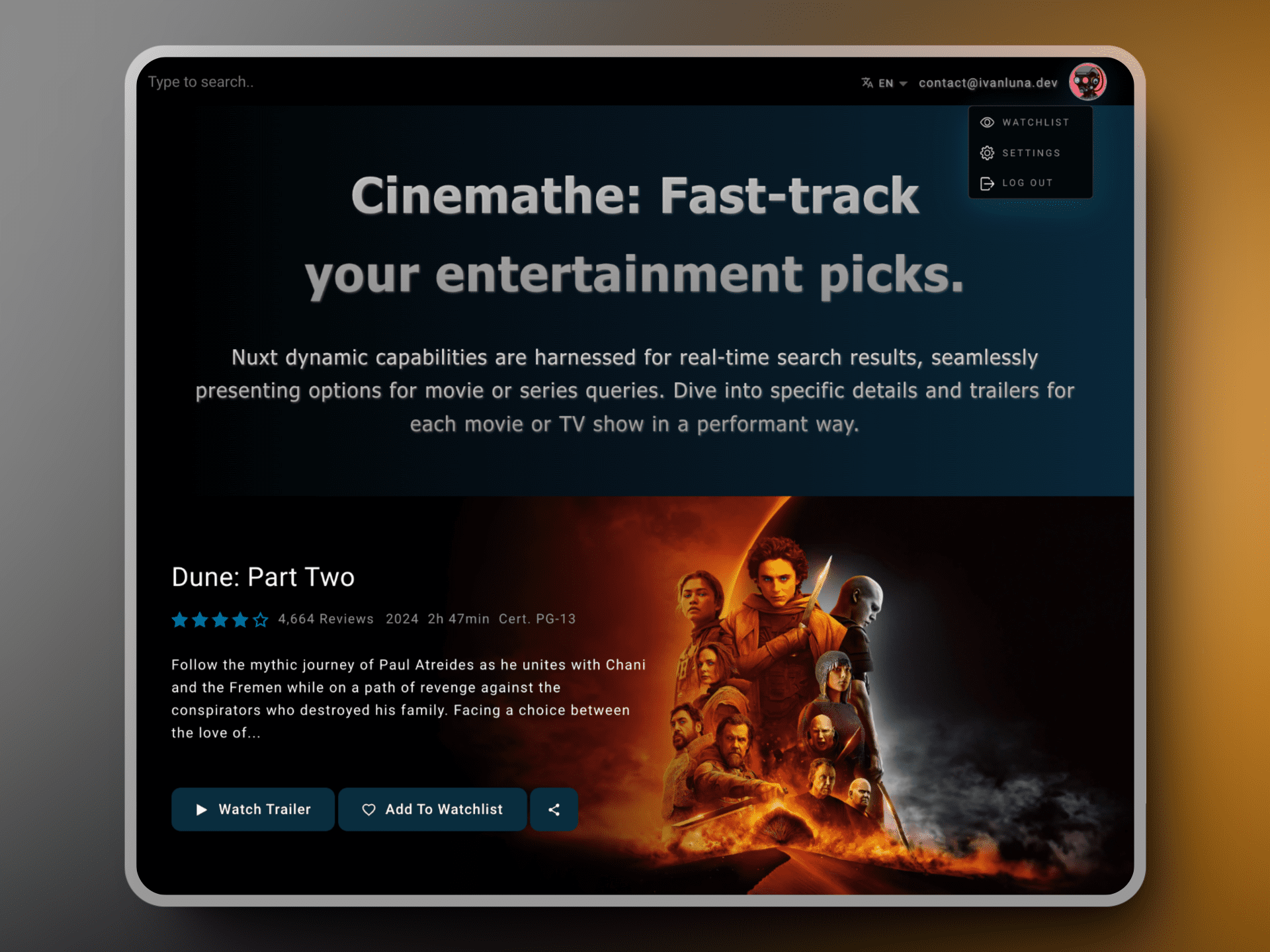 🎬 Cinemathe [Vue.js - Django Rest Framework]