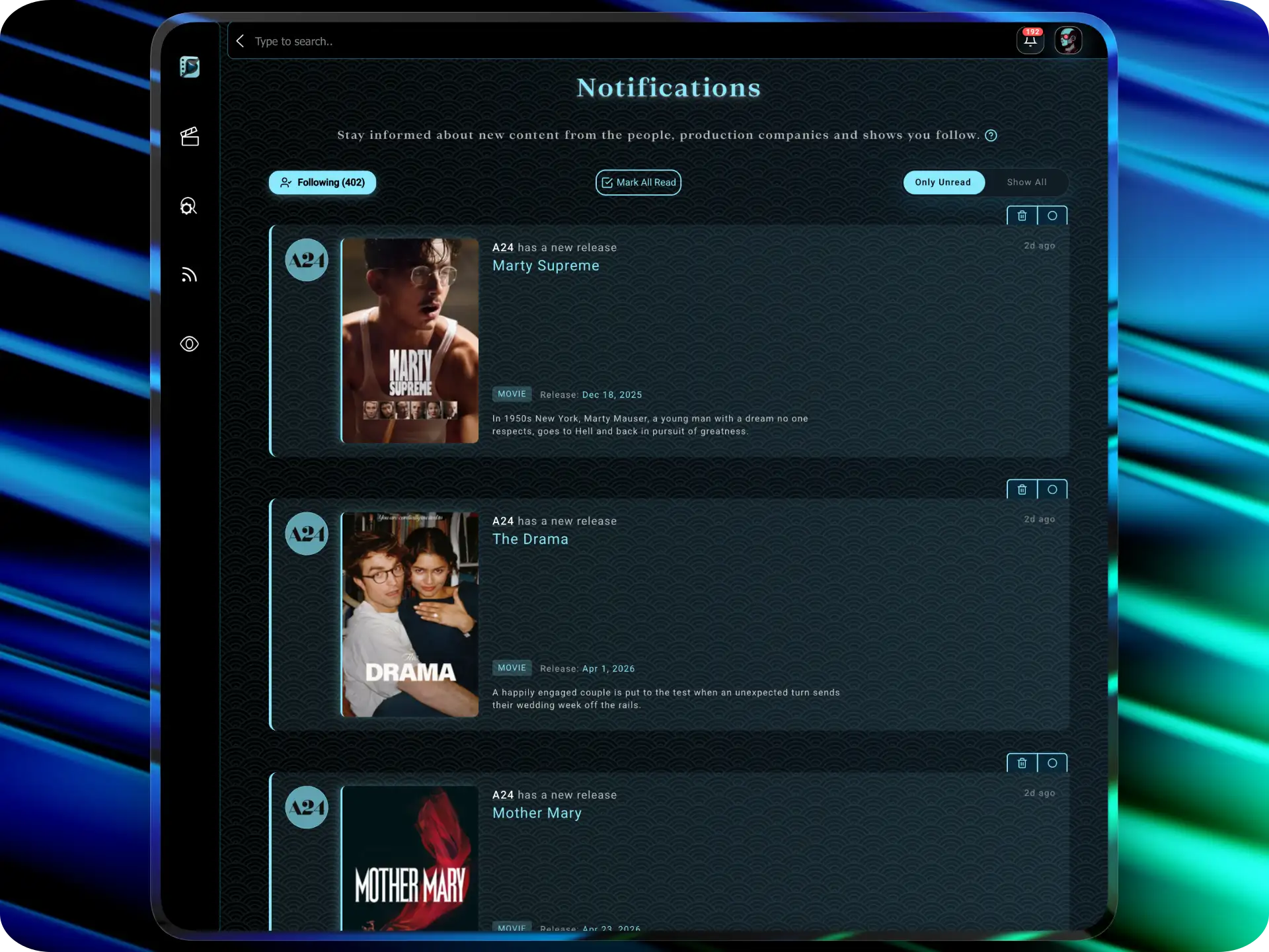 EnterCinema Notificaciones